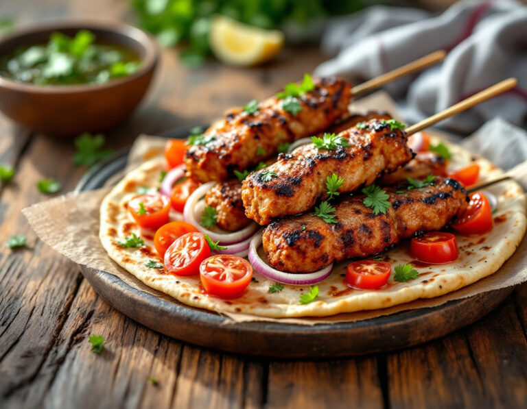 Receta de Adana Kebab – Brochetas Turcas Picantes de Carne Picada