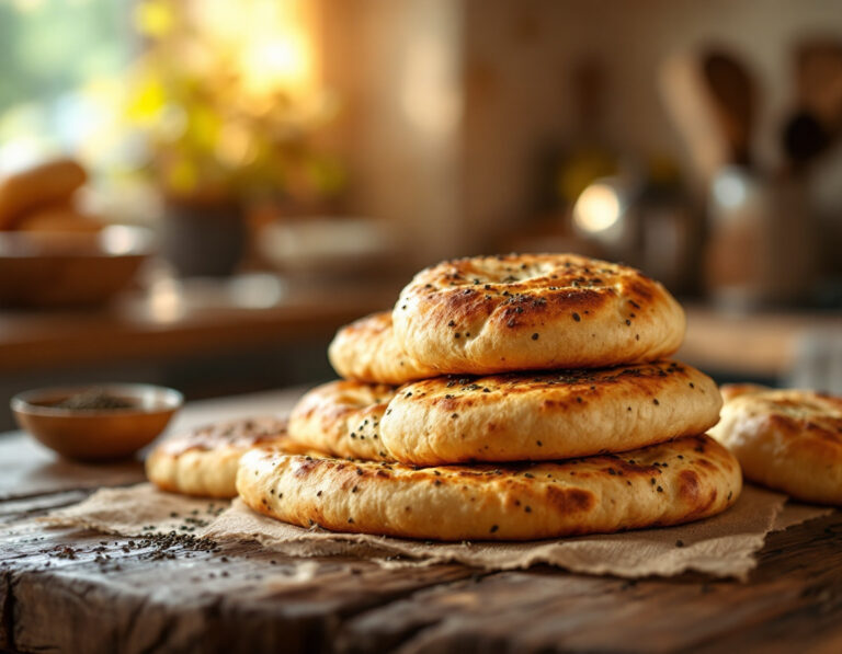 Receta de Pan Egipcio – Hacer Pan Baladi Casero