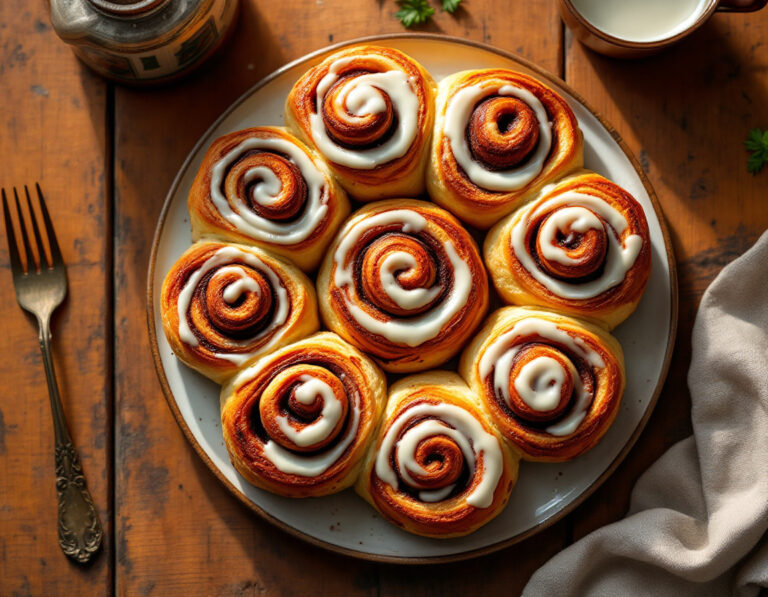 Rollos de Canela Etíopes con Glaseado de Queso Crema