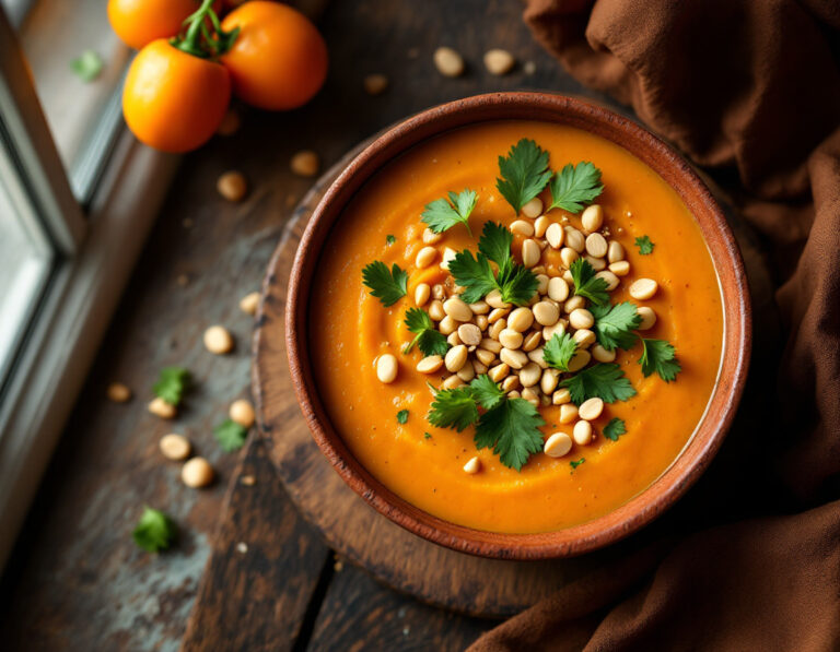Sopa Africana de Calabaza Butternut con Maní