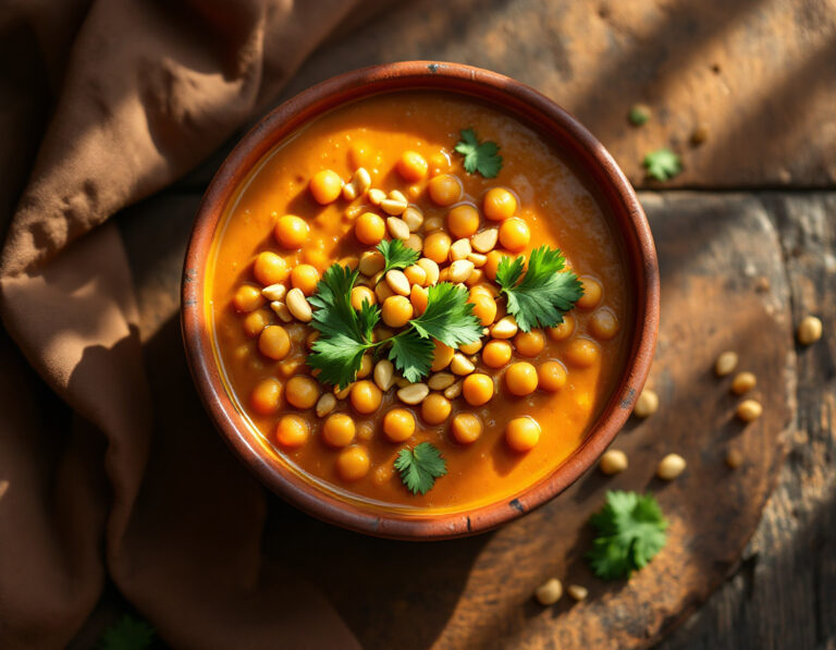 Sopa Africana de Garbanzos – Especiada y Nutritiva