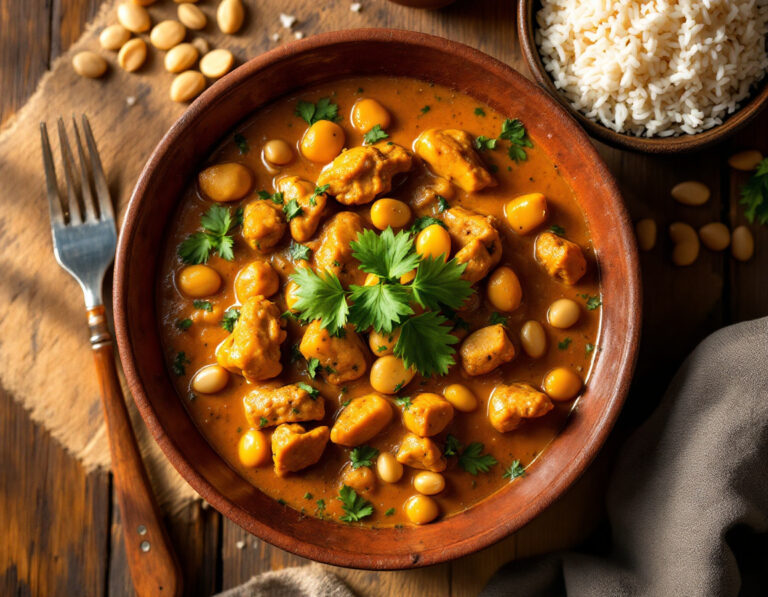Estofado Africano de Pollo con Cacahuete – Auténtico