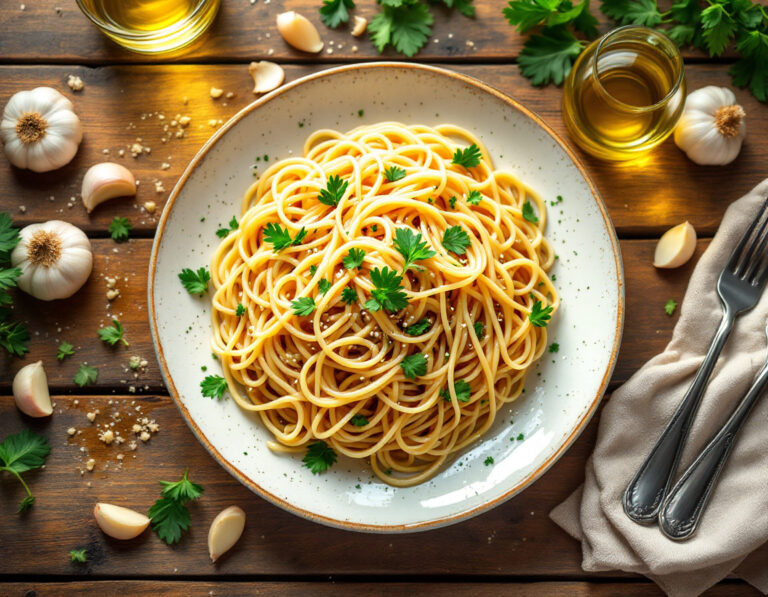 Receta de Aglio Olio – Clásico Italiano de Pasta en 15 Min (Sin Gluten)