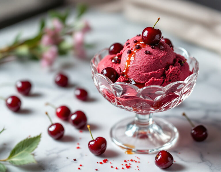 Receta de Helado de Cerezas Amarena – Cómo Hacer Gelato Italiano Casero