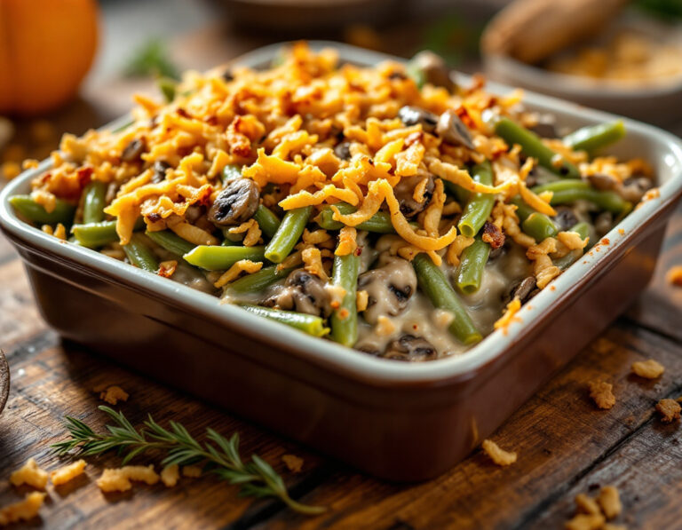 Cazuela Americana de Judías Verdes | Green Bean Casserole