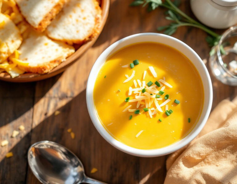 Sopa de Queso Americana – Cremosa y Sabrosa