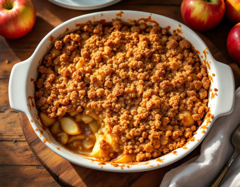 Apple Brown Betty al Estilo Americano – Receta Original