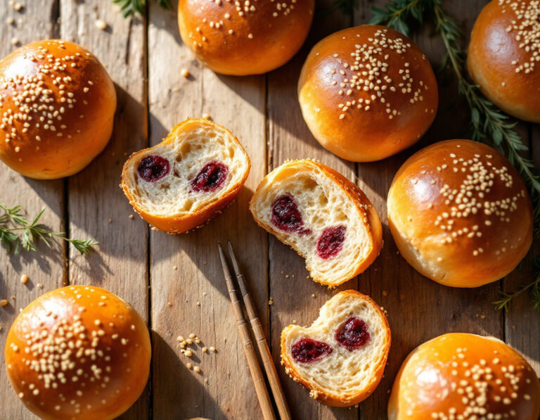 Receta de Anpan – Bollos japoneses dulces con pasta de judías rojas