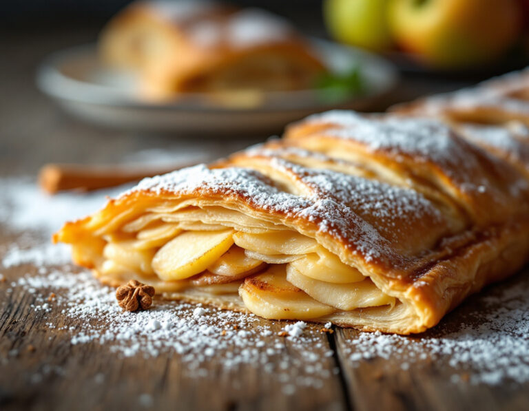 Strudel de Manzana Clásico Austríaco y Fácil (Vegano)