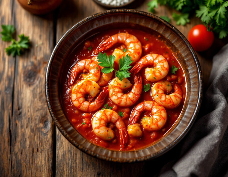 Langostinos Rojos Argentinos en Salsa de Tomate – Receta Auténtica
