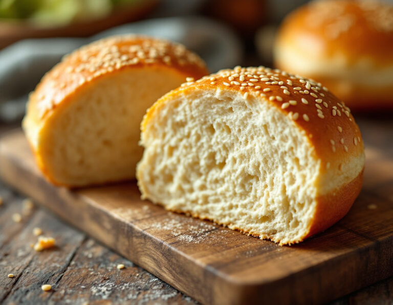 Receta Auténtica de Hamburger Buns Americanos
