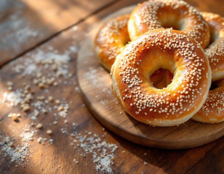 Receta de Bagels – Bagels crujientes y tiernos caseros (Sin Gluten)
