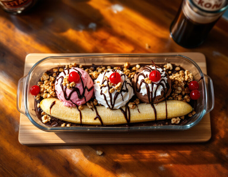 Banana Split Recipe - Classic American Dessert
