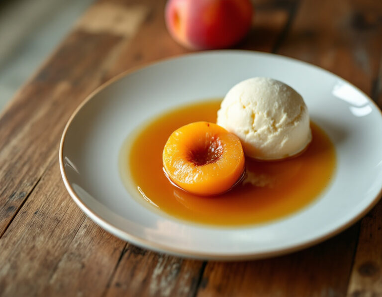 British Peaches Recipe - Traditional English Dessert