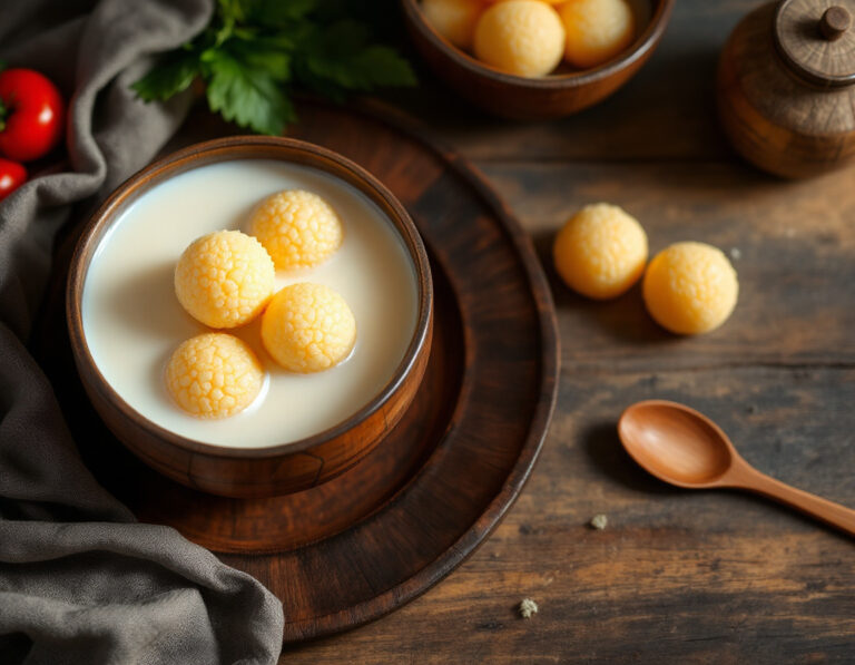 Receta de Bua Loy – Bolitas Dulces de Arroz Glutinoso en Leche de Coco