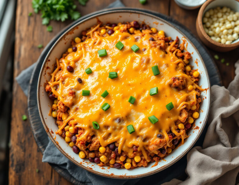 Chicken TexMex Kasserolle Rezept - Würziger Auflauf