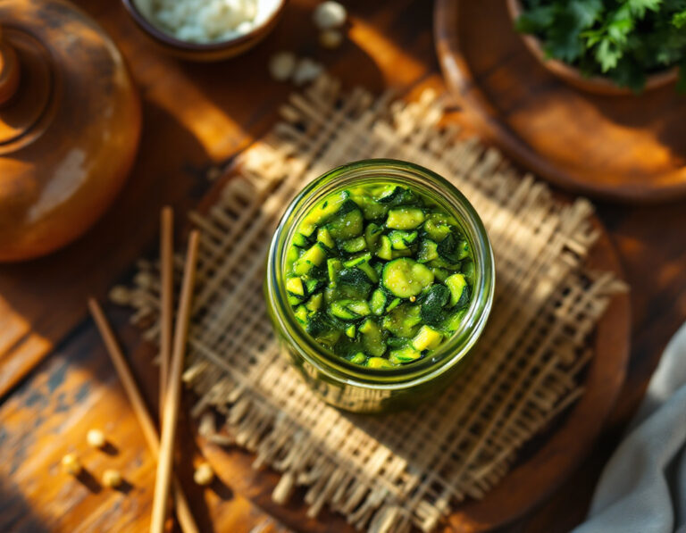 Receta china de chutney de calabacín agridulce