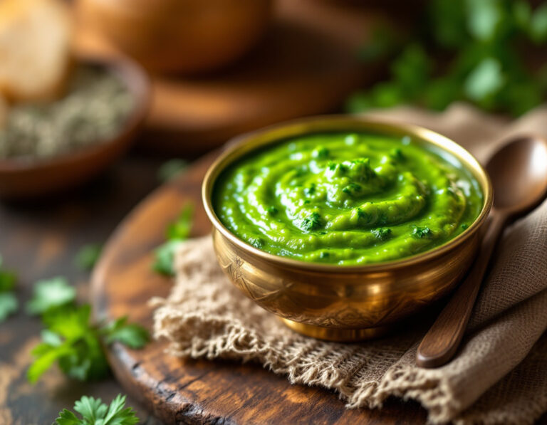 Receta Tradicional de Chutney – Chutney Indio de Cilantro