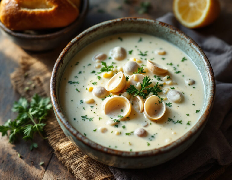 Receta de Clam Chowder – Sopa Cremosa de Almejas de Nueva Inglaterra