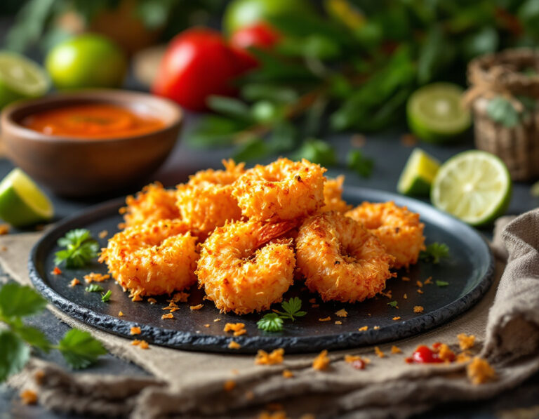 Receta de Gambas al Coco – Camarones Hawaianos con Coco