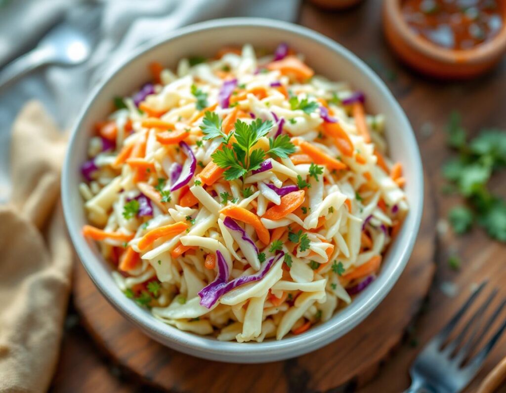Coleslaw Recipe – Classic Creamy Cabbage Salad in 15 Minutes