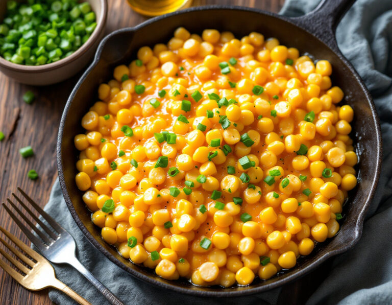 Corn Cheese Coreano: Maíz con Queso Gratinado al Horno