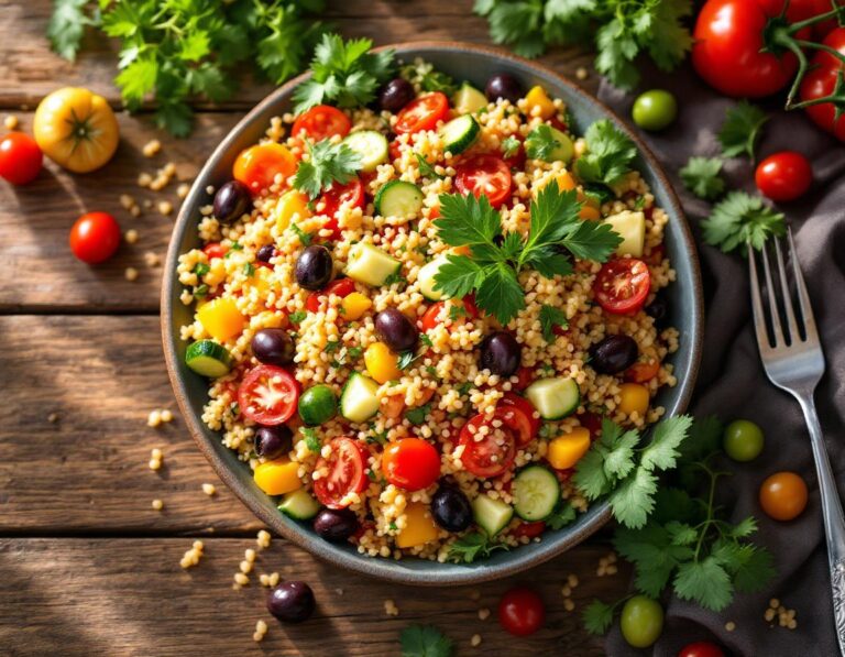 Ensalada de Cuscús – Fresca y Mediterránea