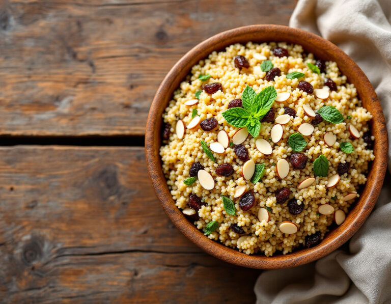Ensalada de Cuscús con Pasas y Menta – Receta Marroquí
