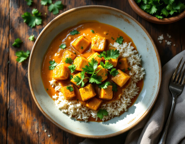 Curry Cremoso – Fácil y Auténtico en 50 Min (Vegano)