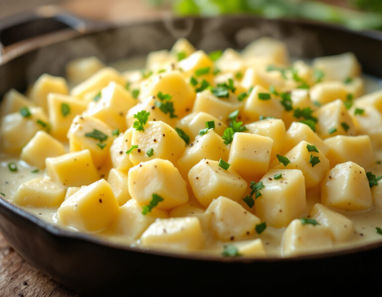 Creamy Kohlrabi Recipe - German Vegetable Skillet