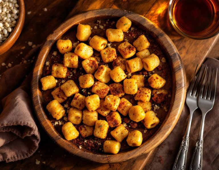 Gnocchi Crujientes de Teff en Air Fryer – Estilo Etíope