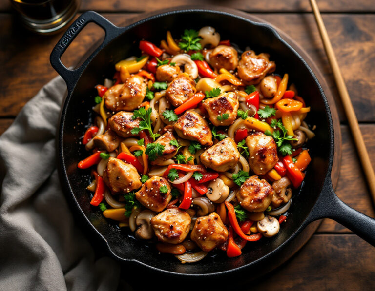 Receta de Dakgalbi – Pollo BBQ Coreano a la Sartén