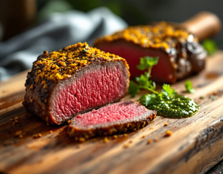 Rostbraten Argentino con Mostaza de Düsseldorf