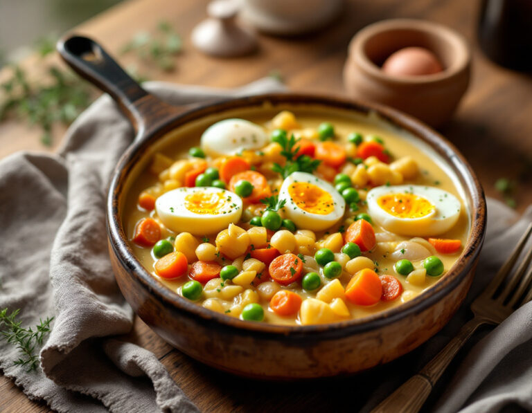 Fricasé de Huevos Estilo Americano – Cremoso Comfort Food