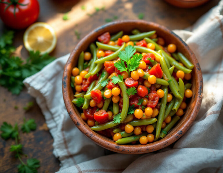 Fasolia Recipe - Egyptian Green Beans in Tomato Sauce