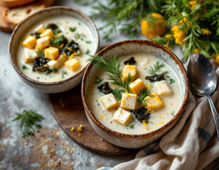Fischsuppe Rezept - Klassisch cremig in 50 Minuten (Vegan)