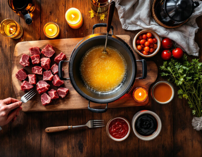 Fondue Bourguignonne – Fondue de Carne Suizo