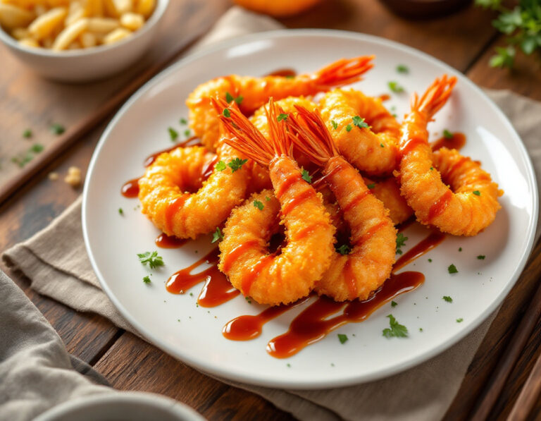 Gambas fritas japonesas – Receta de Ebi Fry