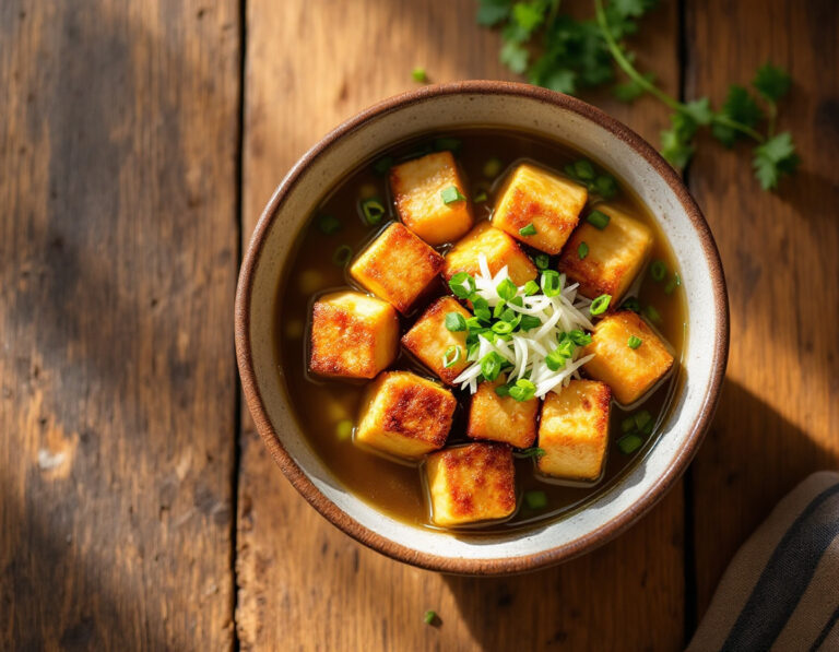 Receta de Tofu Frito – Age Dashi Dofu Crujiente