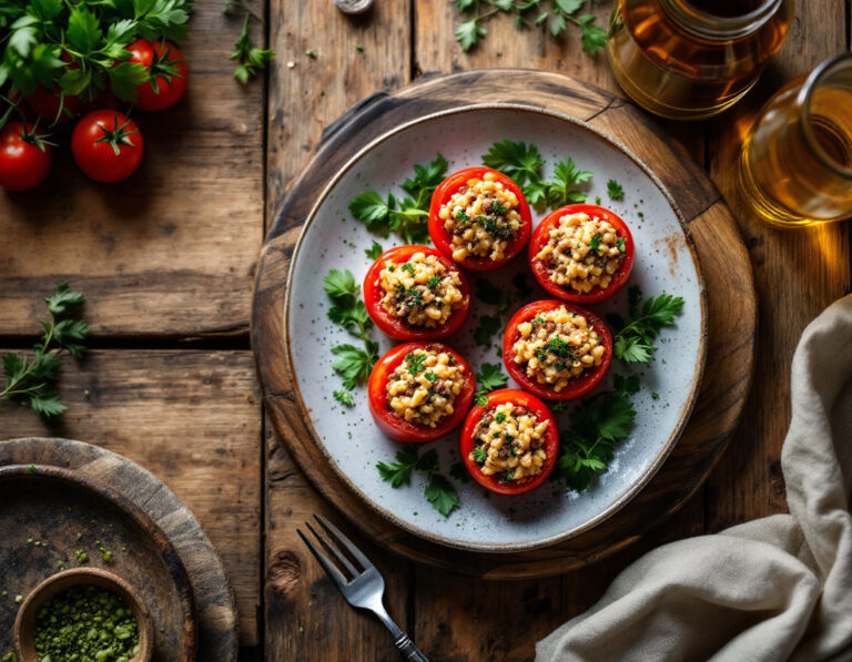 Receta Auténtica de Gemista – Tomates Rellenos a la Griega