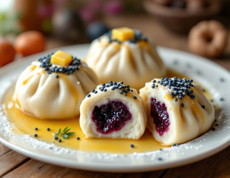 Receta de Germknödel – Bollos al Vapor Austriacos con Semillas de Amapola