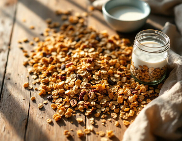 Granola Recipe – Crispy Homemade Oat Cluster Mix (Vegan)