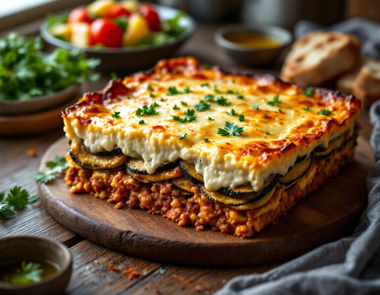 Receta de Moussaka Griega – Auténtica y Deliciosa