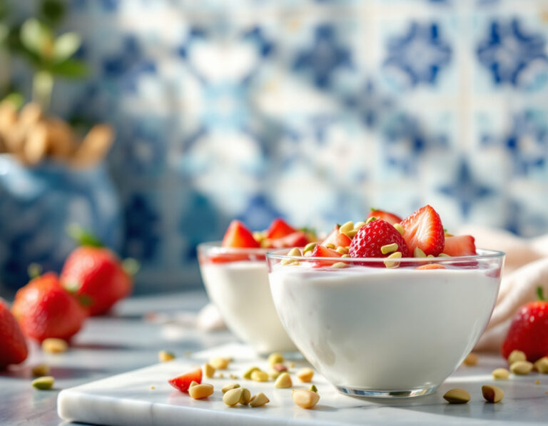 Receta de Yogur Griego con Fresas – Afrutado y Cremoso
