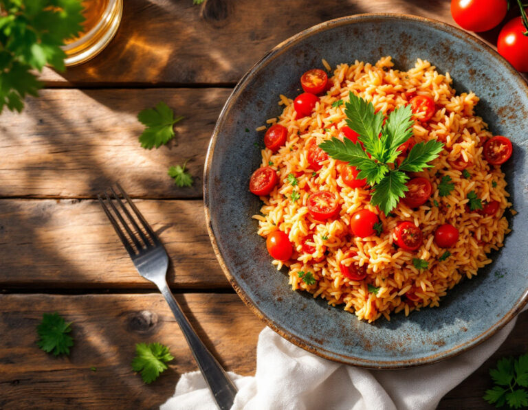 Arroz con Tomate Griego – Aromático y Auténtico