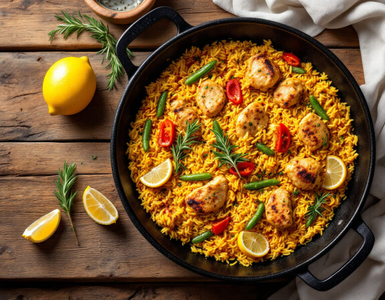 Receta de Paella de Pollo – El Clásico Español Sencillo