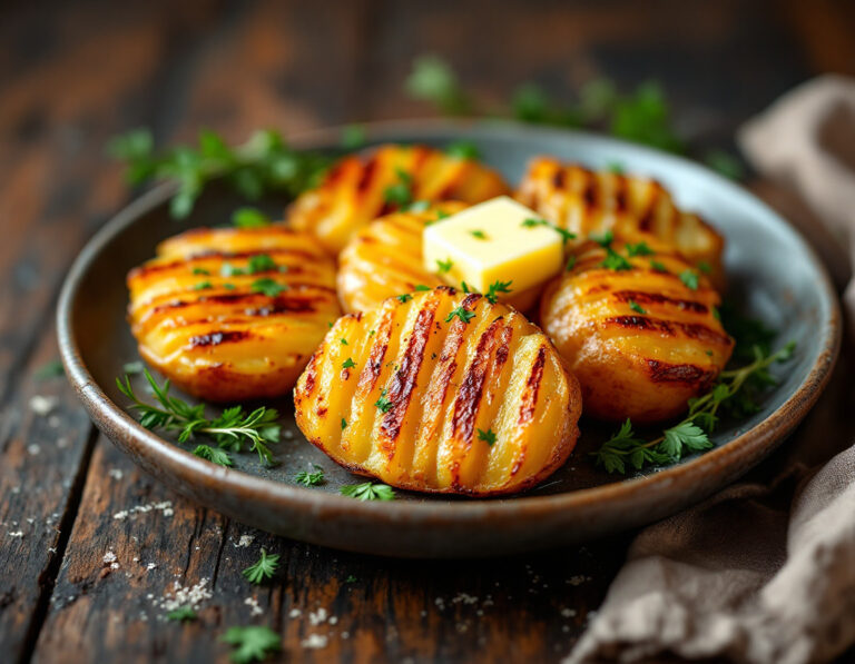 Receta de Patatas Hasselback – Patatas Asadas al Estilo Sueco