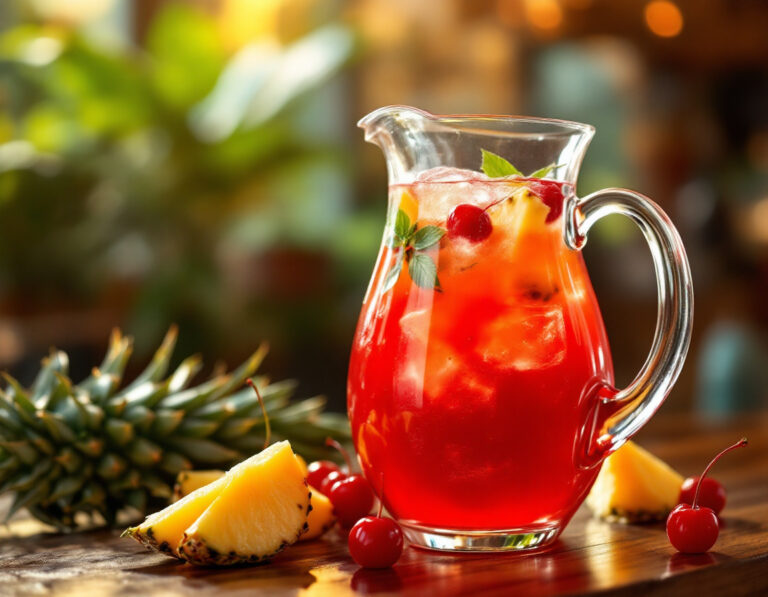 Receta de Hawaiian Punch – Ponche Tropical Auténtico