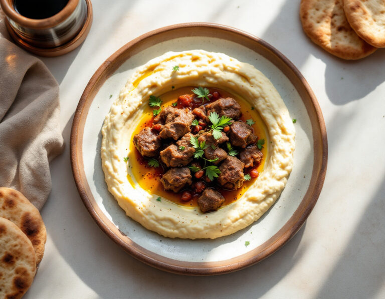 Hummus con Carne Receta – Cocina Israelí