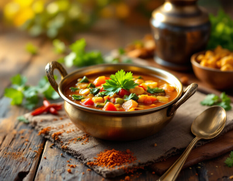 Sopa India de Verduras – Auténtica y Especiada
